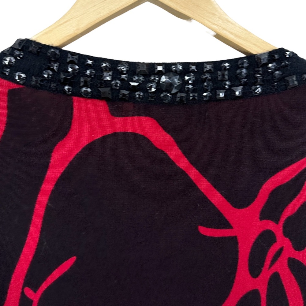 Michael Simon Cardigan Sweater With Gem Embellish… - image 5